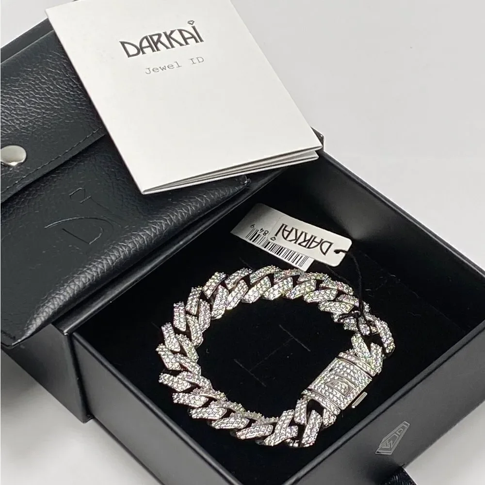 Darkai 18K White Gold-Plated & Cubic Zirconia Chain Bracelet